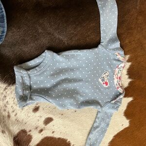 Carter's Blue Polka Dot One Piece